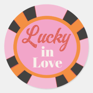 Pegatina Redonda Ficha de póquer Mod de Las Vegas