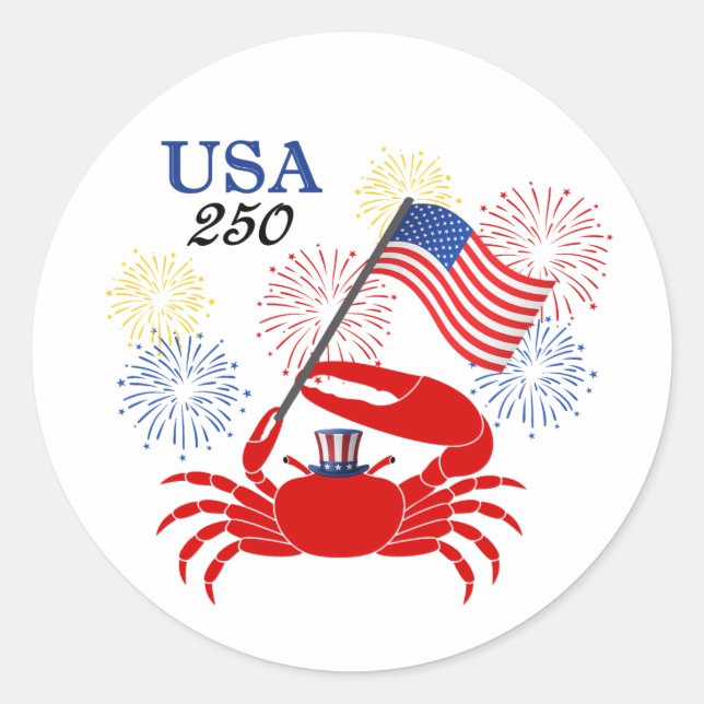 Pegatina Redonda Fiddler's Fourth Stickers (select a size) (Anverso)