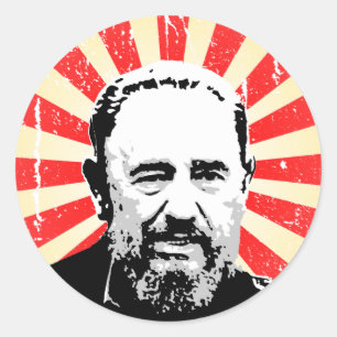 Pegatina Redonda Fidel Castro