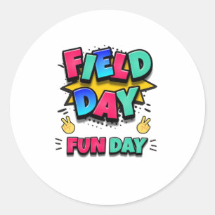 Pegatina Redonda Field Day 2023, Fun Day Trip