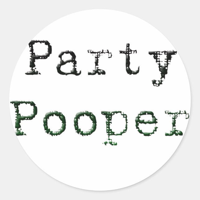 Pegatina Redonda Fiesta (Anverso)