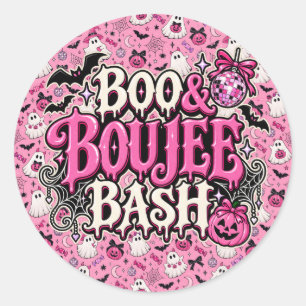 Pegatina Redonda Fiesta Boo & Boujee
