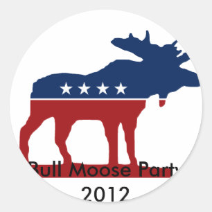 Pegatina Redonda Fiesta Bull Moose 2012