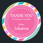 Pegatina Redonda Fiesta Chicas de Tiempo Cumpleaños Gracias Por Fav<br><div class="desc">Chicas De Tiempo fiesta Cumpleaños Gracias Pegatina Favor. Mira los artículos de coordinación de nuestra tienda!</div>