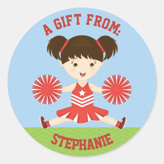 Pegatina Redonda Fiesta de animadores (Anverso)