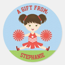 Pegatina Redonda Fiesta de animadores