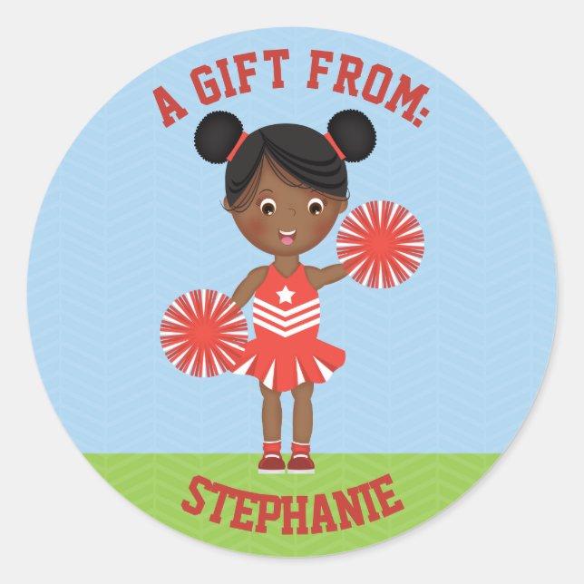 Pegatina Redonda Fiesta de animadores (Anverso)