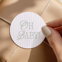 Fiesta de Baby Shower de Niña Rosa Preppy