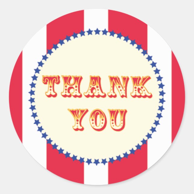 Pegatina Redonda Fiesta de Carnaval y Circo (Anverso)