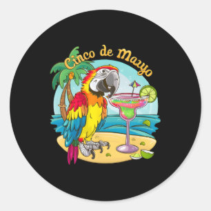 Pegatina Redonda Fiesta de Cinco De Mayo
