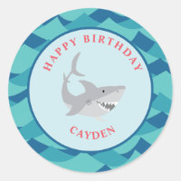 Fiesta de cumpleaños con mordida de tiburón