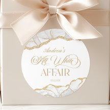 Fiesta de Cumpleaños de Asunto Todo Blanco de Ágat