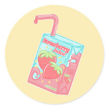 Fiesta de cumpleaños de la caja de jugo de fresa