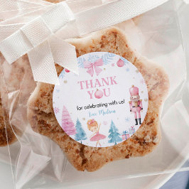 Pegatina Redonda Fiesta de Cumpleaños de los Piratas Nucleares Grac