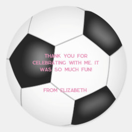 Pegatina Redonda fiesta de cumpleaños de niños de baloncesto blanco