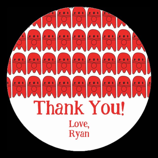 Pegatina Redonda Fiesta de cumpleaños del buque de cohetes (Subido por el creador)