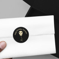 Fiesta de cumpleaños del Gótico Skull Balloon