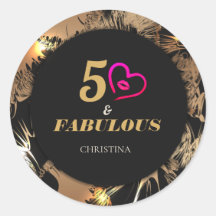 Fiesta de cumpleaños número 50 de negro y dorado