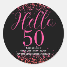 Fiesta de Cumpleaños número 50 de Purpurina Falsa