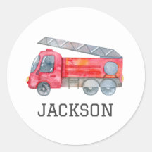 Fiesta de cumpleaños personalizada de Firetruck