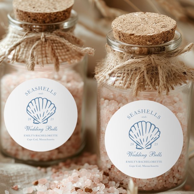 Pegatina Redonda Fiesta de Despedida con Caracoles y Campanas de Bo (Subido por el creador)