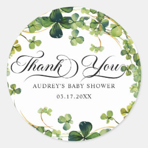 Pegatina Redonda Fiesta de Despedida de Soltera Afortunada en el Am