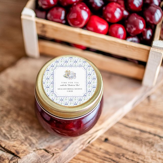 Pegatina Redonda Fiesta de Despedida de Soltera con Té de Coqueta F (Subido por el creador)