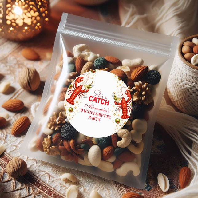 Pegatina Redonda Fiesta de Despedida de Soltera Costera Amor de Lan (Subido por el creador)