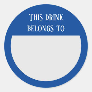 Pegatina Redonda Fiesta de etiquetas de nombres de marcas de Pegati