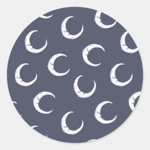 Pegatina Redonda Fiesta de fiesta de bienvenida al bebé grande de