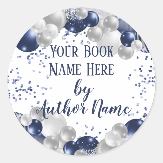 Pegatina Redonda Fiesta de firma de lanzamiento de lanzamiento de l (Anverso)