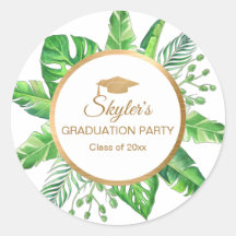 Fiesta de Graduación con Tema de Verde Tropical y 