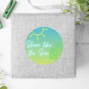 Pegatina Redonda Fiesta de grupo de niños