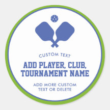 Fiesta de pelota de pádel Personalizado verde azul