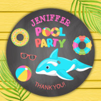 FIESTA DE PISCINA INFLABLE NEON ORCA