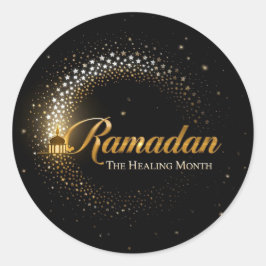 Pegatina Redonda Fiesta de Ramadan MubaraK 