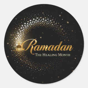 Pegatina Redonda Fiesta de Ramadan MubaraK 