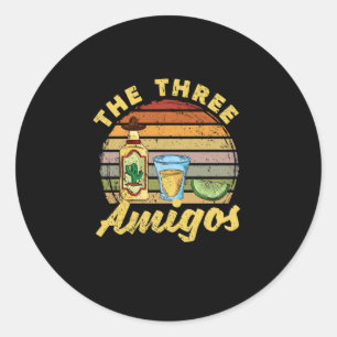 Pegatina Redonda Fiesta de Salt Tequila Lime