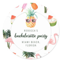 Fiesta de soltera en la piscina Flamingo de verano