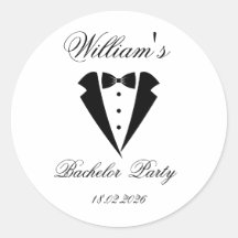 Fiesta de soltero con nombre y fecha personalizado