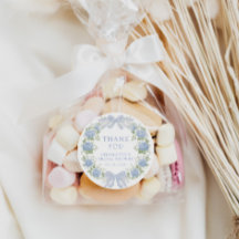 Fiesta de té floral azul para novia