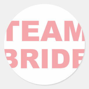 Pegatina Redonda Fiesta de Team Bride Boda Hen