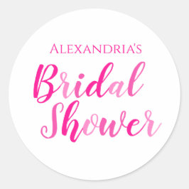 Pegatina Redonda Fiesta de Tipografía de Letra para Despedida de So