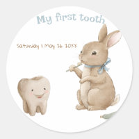 Fiesta del niño de Bunny First Tooth