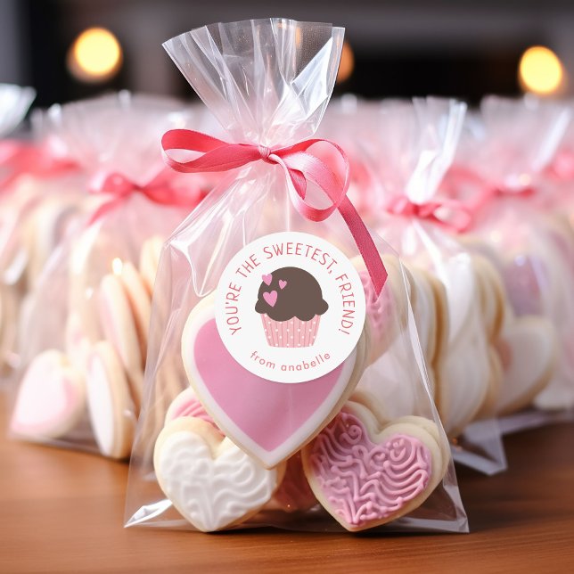 Pegatina Redonda Fiesta El día de San Valentín de clase para niños  (Subido por el creador)