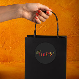 Pegatina Redonda Fiesta Final Bachelorette Mexicana