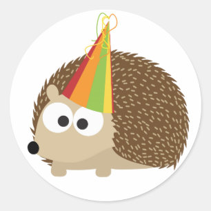 Pegatina Redonda Fiesta hedgehog