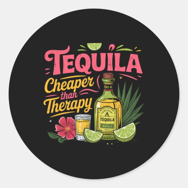 Pegatina Redonda Fiesta mexicano de Cinco de Mayo (Anverso)