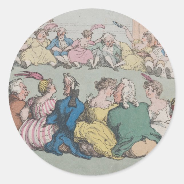 Pegatina Redonda Fiesta - Pegatinas redondos para el arte de las sá (Anverso)