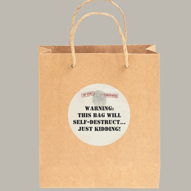 Pegatina Redonda Fiesta principal de la misión espía secreta para n (Subido por el creador)